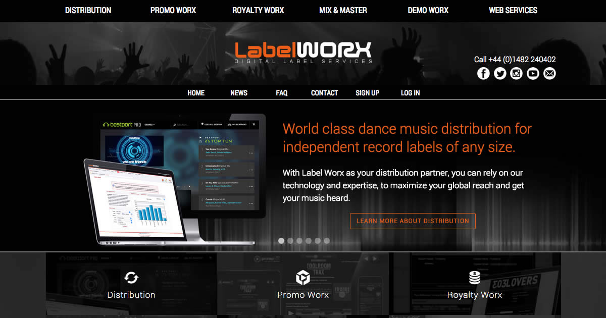 Label Worx Digital Distribution, Promotion, Royalty Software & more